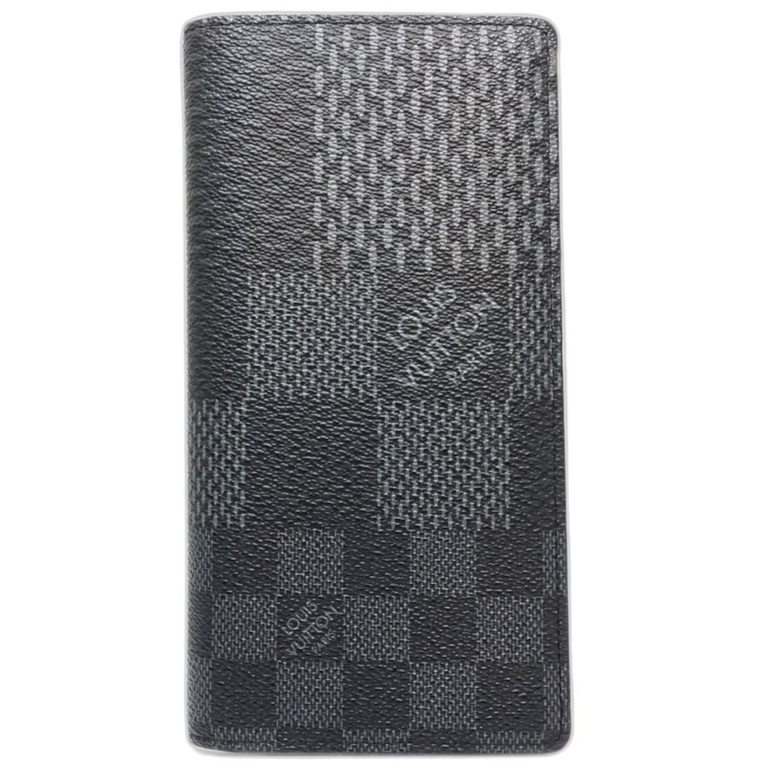 LOUIS VUITTON Damier Graphite 3D Long Wallet N60436 Portefeuille Brazza NM Black Men's 181966: --- Catalog ---Category: SizeSize (HxWxD): 10cm x 19cm x 2cm / 3.93'' x 7.48'' x 0.78''Category: DesignType: Long wallet (bi-fold)Color: BlackGender: MenMaterial: Canvas Category: GeneralMPN: N60436Br
