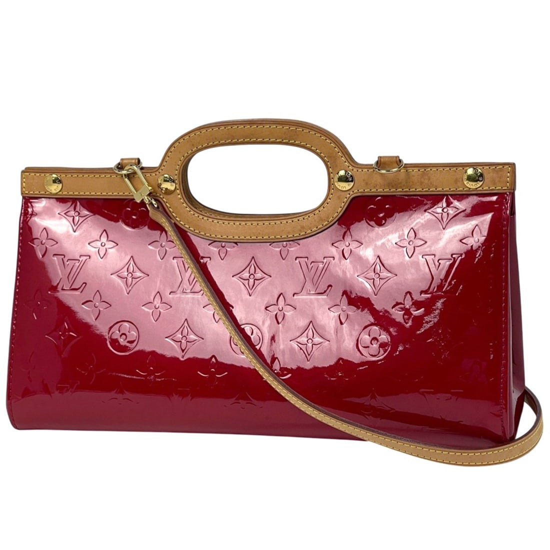 Louis Vuitton Roxbury Drive 2-Way Shoulder Bag/Handbag in Monogram Vernis Pomme d'Amour (Red) M91987: --- Catalog ---Category: SizeSize (HxWxD): 16.5cm x 31.5cm x 10cm / 6.49'' x 12.4'' x 3.93''Category: DesignType: Handbag, Shoulder bagColor: Pomme d'amour, Red colorGender: WomenMaterial: Monogram Ve