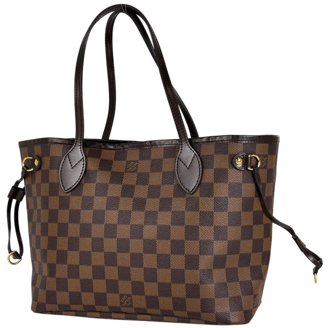 Louis Vuitton Neverfull PM Handbag Shopping Tote Bag Damier Brown N51109 Women's: --- Catalog ---Category: SizeSize (HxWxD): 22cm x 29cm x 13cm / 8.66'' x 11.41'' x 5.11''Category: DesignType: Handbag, Tote bagColor: BrownGender: WomenMaterial: Damier Canvas Category: GeneralBrand: