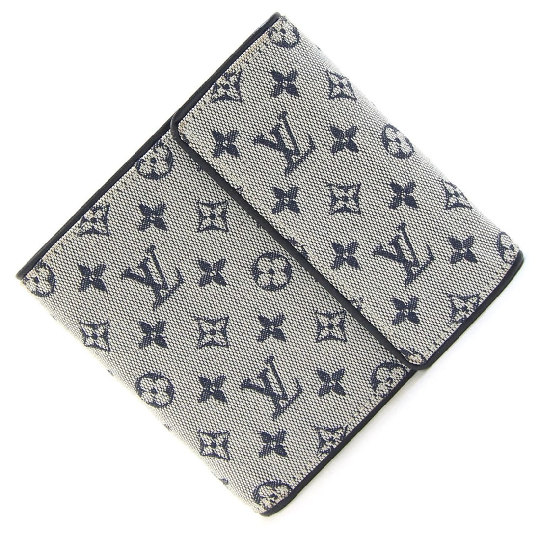 Louis Vuitton Tri-fold Wallet Monogram Mini Porte-Bieux Carte Credit Monet M92239 Blue Compact: --- Catalog ---Category: DesignType: Wallet (tri-fold)Color: BlueGender: WomenMaterial: Monogram Mini Category: GeneralMPN: M92239Brand: Louis VuittonCountry of Origin: France--- Item List ---Section: