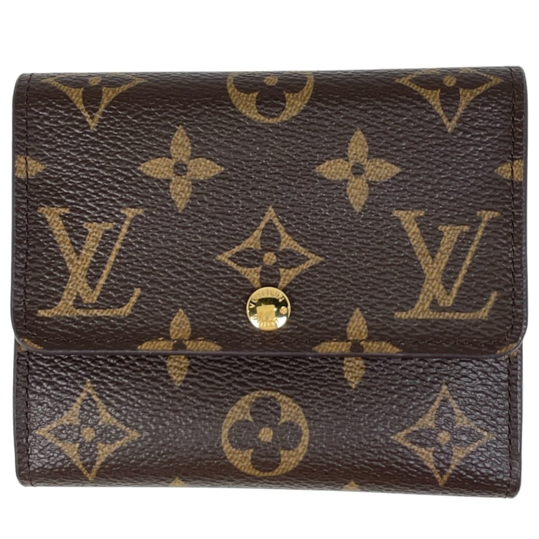 Louis Vuitton Anais Monogram Tri-fold Wallet with Coin Purse, Bill Compartment, and Card Slots,: --- Catalog ---Category: SizeSize (HxWxD): 10cm x 11.5cm x 2.5cm / 3.93'' x 4.52'' x 0.98''Category: DesignType: Wallet (tri-fold)Color: BrownGender: WomenMaterial: Monogram Category: GeneralLine: Mon