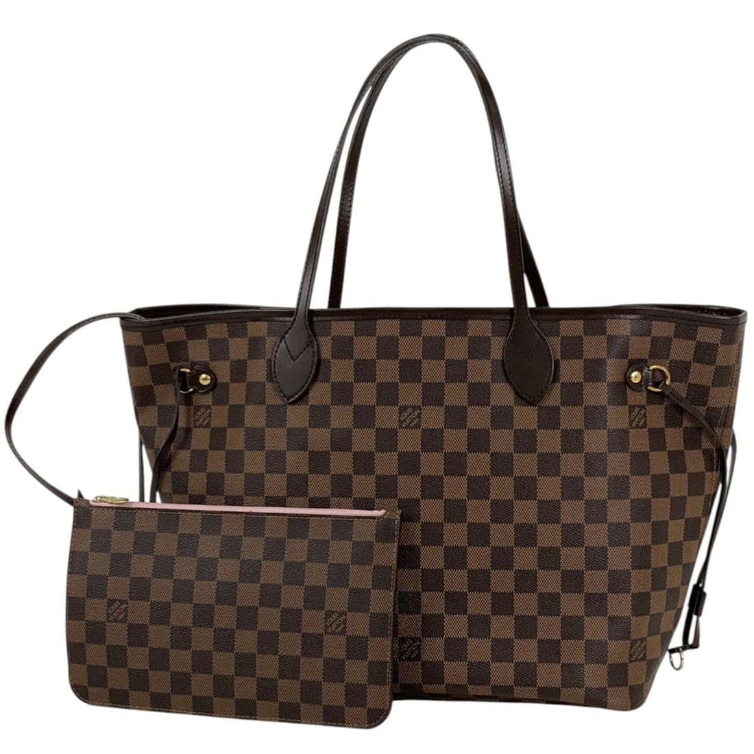 Louis Vuitton Neverfull MM Handbag Tote Bag Damier Brown Rose Ballerine N41603 Women's: --- Catalog ---Category: SizeSize (HxWxD): 29cm x 32cm x 16cm / 11.41'' x 12.59'' x 6.29''Category: DesignType: Handbag, Pouch, Tote bagColor: Brown, Rose ballerineGender: WomenMaterial: Damier Canvas