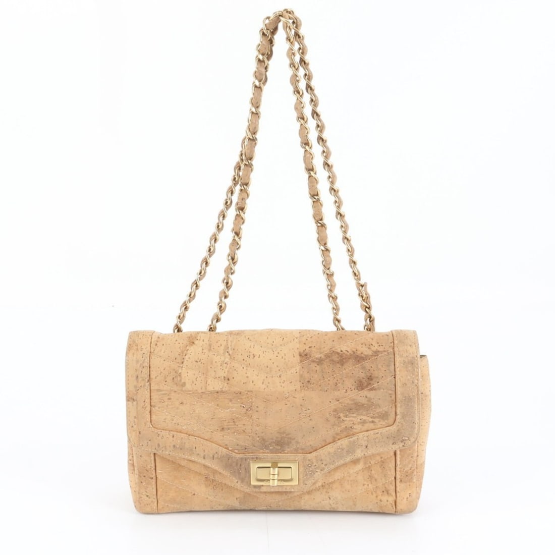 Chanel 2.55 Cork Leather Chain Shoulder Bag, Beige, Women's: --- Catalog ---Category: SizeSize (HxWxD): 17cm x 24cm x 7cm / 6.69'' x 9.44'' x 2.75''Category: DesignType: Shoulder bagColor: BeigeGender: WomenMaterial: Leather Category: GeneralBrand: ChanelCountr