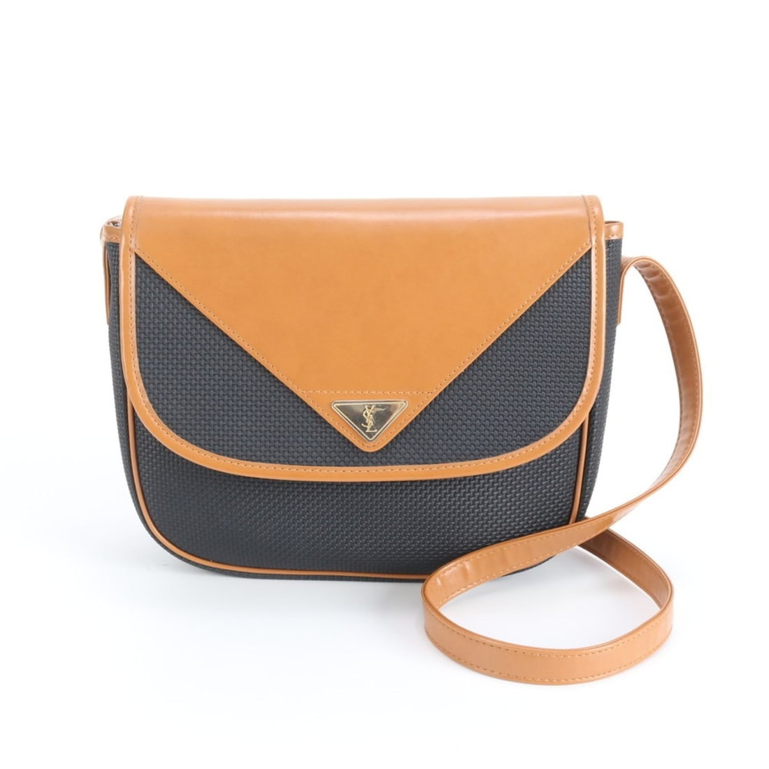 Yves Saint Laurent YSL Leather Shoulder Bag Black Brown Women's: --- Catalog ---Category: SizeSize (HxWxD): 22cm x 25cm x 7cm / 8.66'' x 9.84'' x 2.75''Category: DesignType: Shoulder bagColor: Black, BrownGender: WomenCategory: GeneralBrand: Yves Saint Laurent--- I