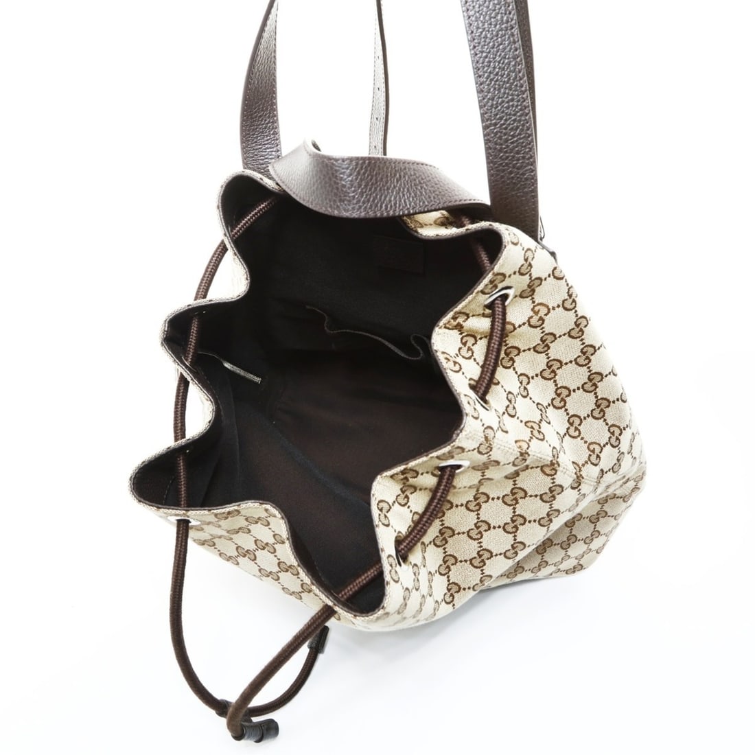 Gucci GG Canvas Backpack/Daypack, Brown - 14