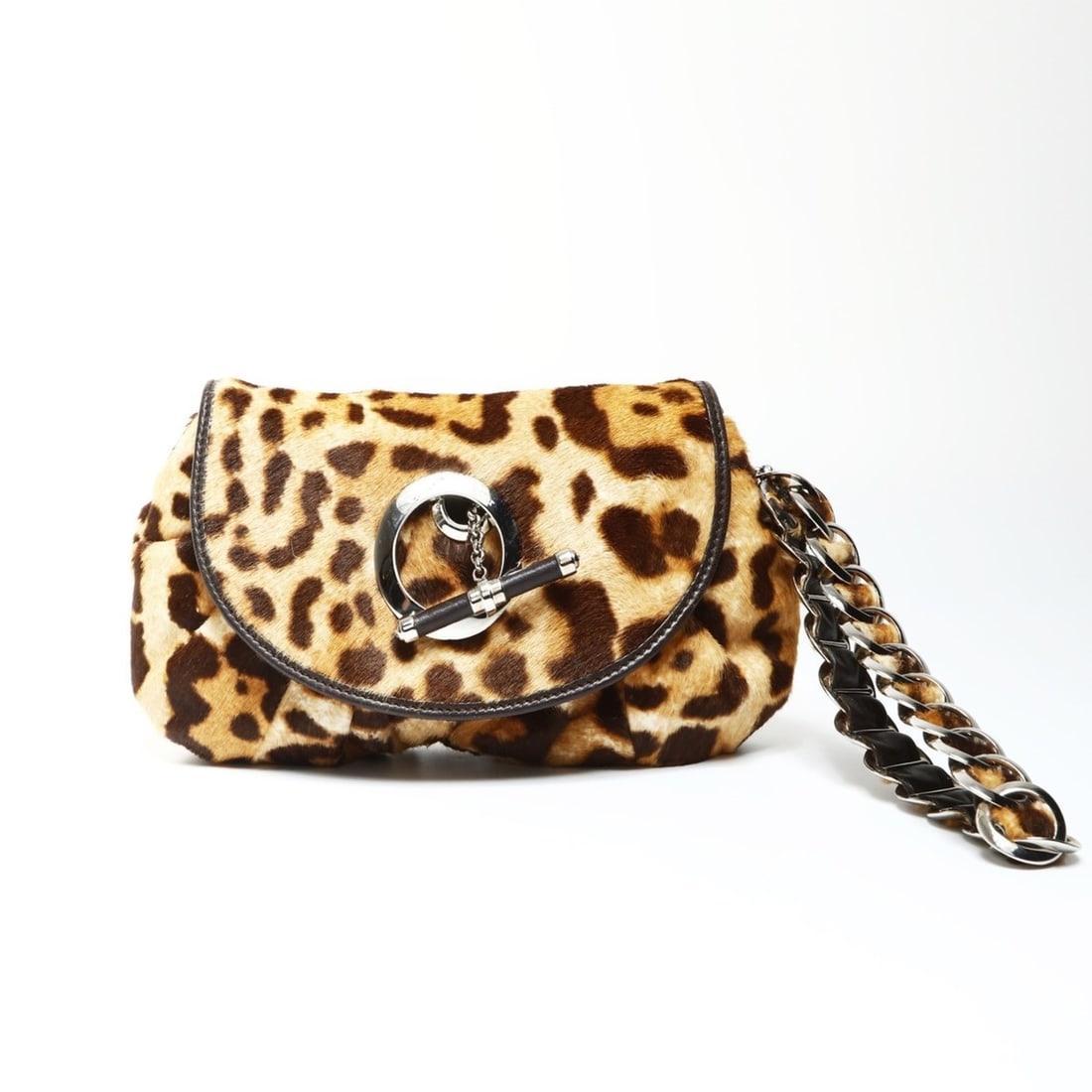Christian Dior ponytail and leopard print handbag in brown: --- Catalog ---Category: SizeSize (HxWxD): 13cm x 25cm x 2.5cm / 5.11'' x 9.84'' x 0.98''Category: DesignType: HandbagColor: BrownGender: WomenCategory: GeneralBrand: Christian DiorCountry of Origin: