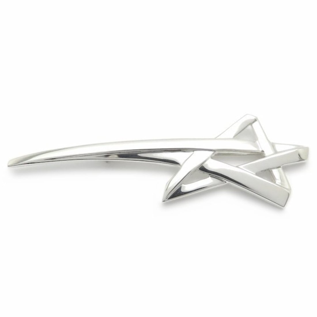 TIFFANY & Co. Tiffany Shooting Star Brooch, Paloma Picasso, SV925, Women's, 295179: --- Catalog ---Category: SizeSize (HxWxD): 2.6cm x 8.22cm / 1.02'' x 3.23''Category: DesignType: BroochColor: SilverGender: WomenMaterial: Silver 925Category: GeneralBrand: Tiffany--- Item List ---Sec