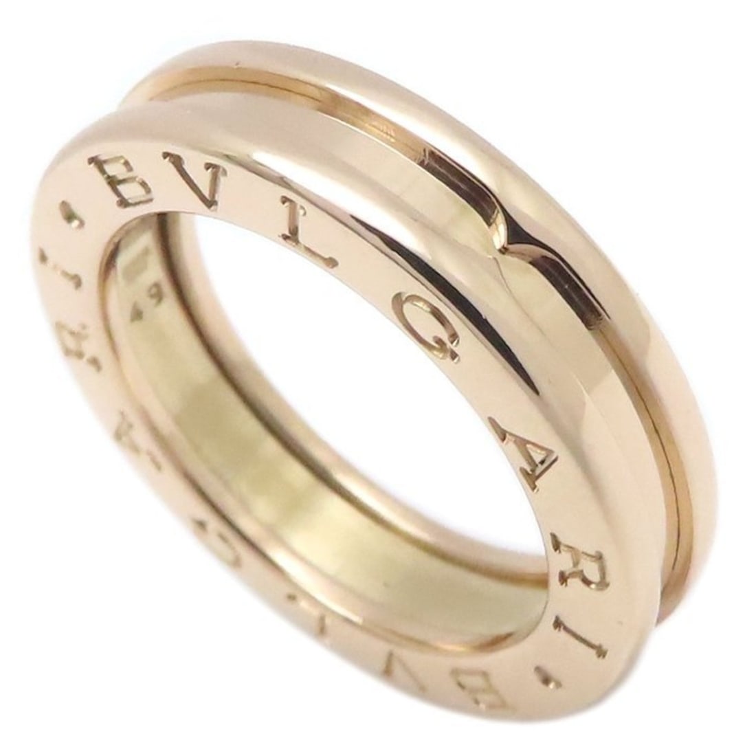 BVLGARI B.zero1 Ring, Single Band, XS #49, 18KPG, Women's, 295116: --- Catalog ---Category: SizeUS Size: 5Brand Size: 49Category: DesignType: Band ringColor: Pink goldGender: WomenMaterial: Pink gold (18K)Category: GeneralBrand: Bvlgari--- Item List ---Section: Condi