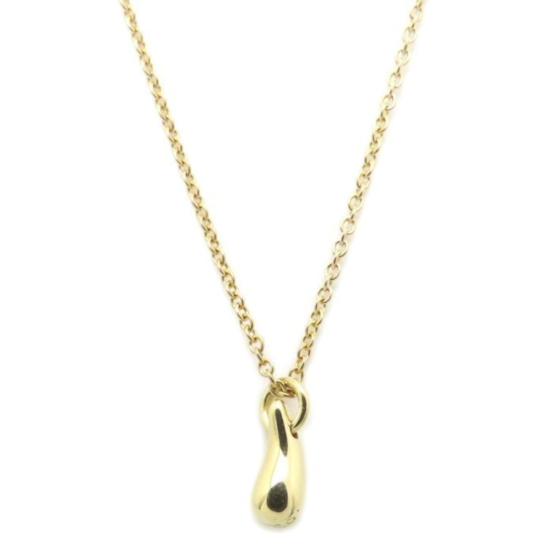 TIFFANY & Co. Tiffany Teardrop Necklace Elsa Peretti 18K White Gold Women's 295165: --- Catalog ---Category: SizePendant Size: 7.9mm x 3.3mm / 0.31'' x 0.12''Neck Circumference: 40.5 cm / 15.94''Category: DesignColor: Yellow goldGender: WomenMaterial: Yellow gold (18K)Necklace Type: