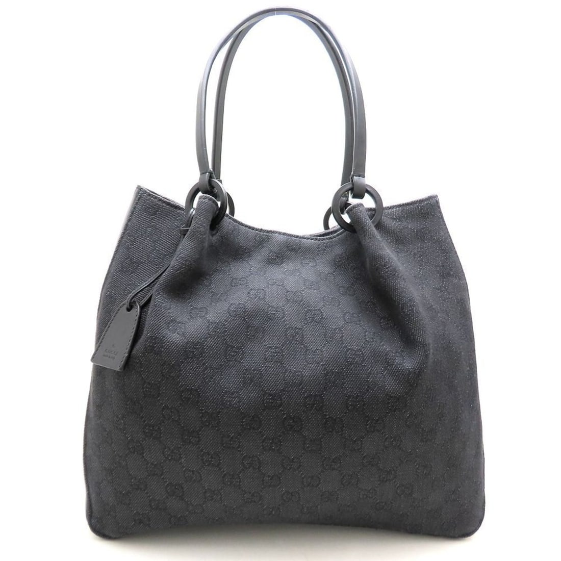 GUCCI 101920 Tote Bag, GG Denim and Leather, Black, Women's, 353150: --- Catalog ---Category: SizeSize (HxWxD): 31cm x 34cm x 10cm / 12.2'' x 13.38'' x 3.93''Category: DesignType: Tote bagColor: BlackGender: WomenMaterial: Denim , Leather Category: GeneralMPN: 101920Br