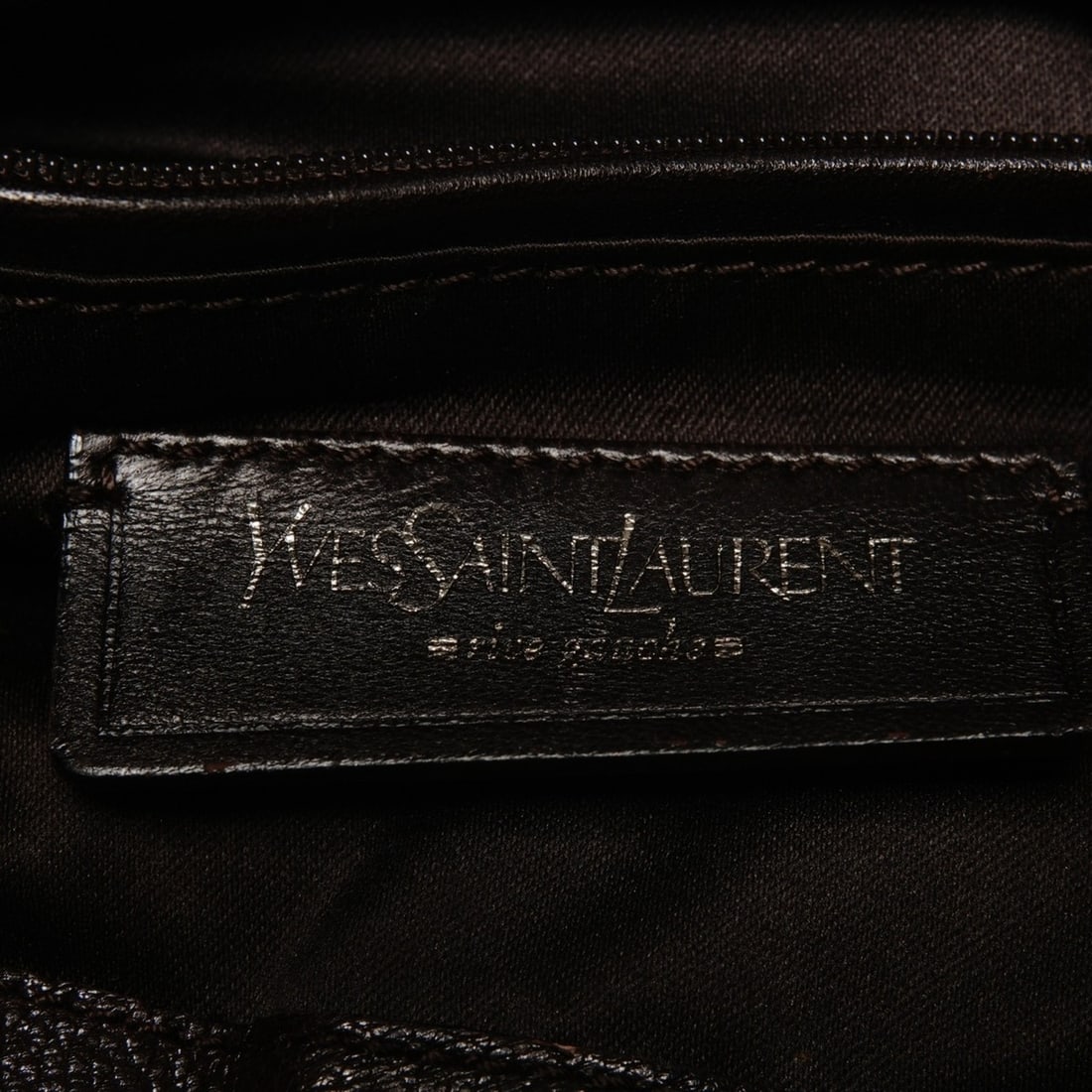 Yves Saint Laurent Mombasa Leather One-Shoulder Bag in Brown - 10