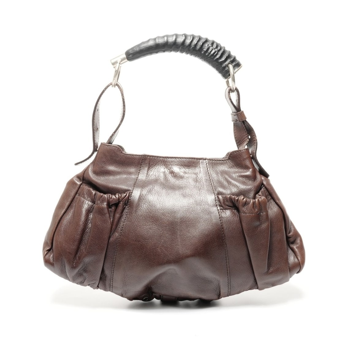 Yves Saint Laurent Mombasa Leather One-Shoulder Bag in Brown - 2