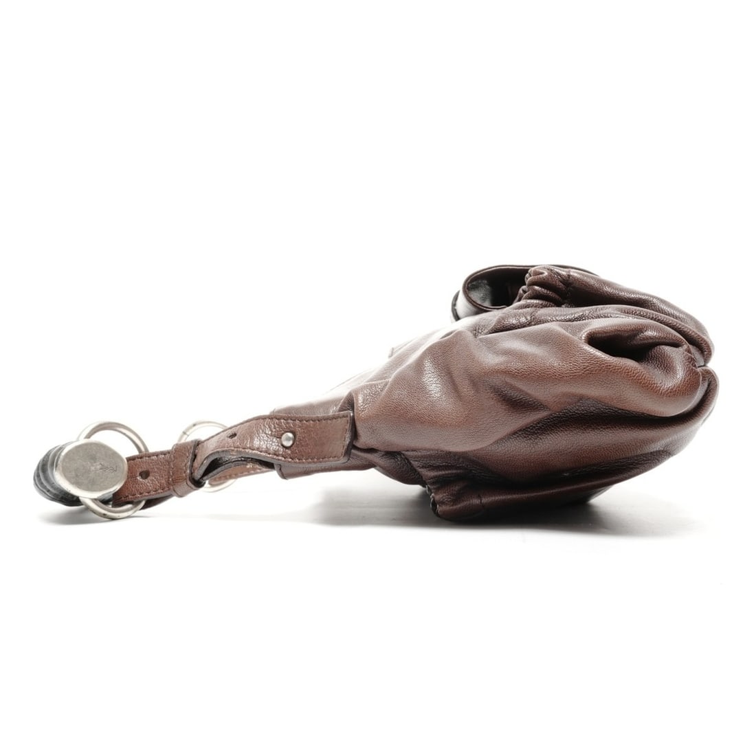 Yves Saint Laurent Mombasa Leather One-Shoulder Bag in Brown - 3