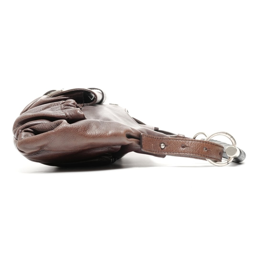 Yves Saint Laurent Mombasa Leather One-Shoulder Bag in Brown - 4