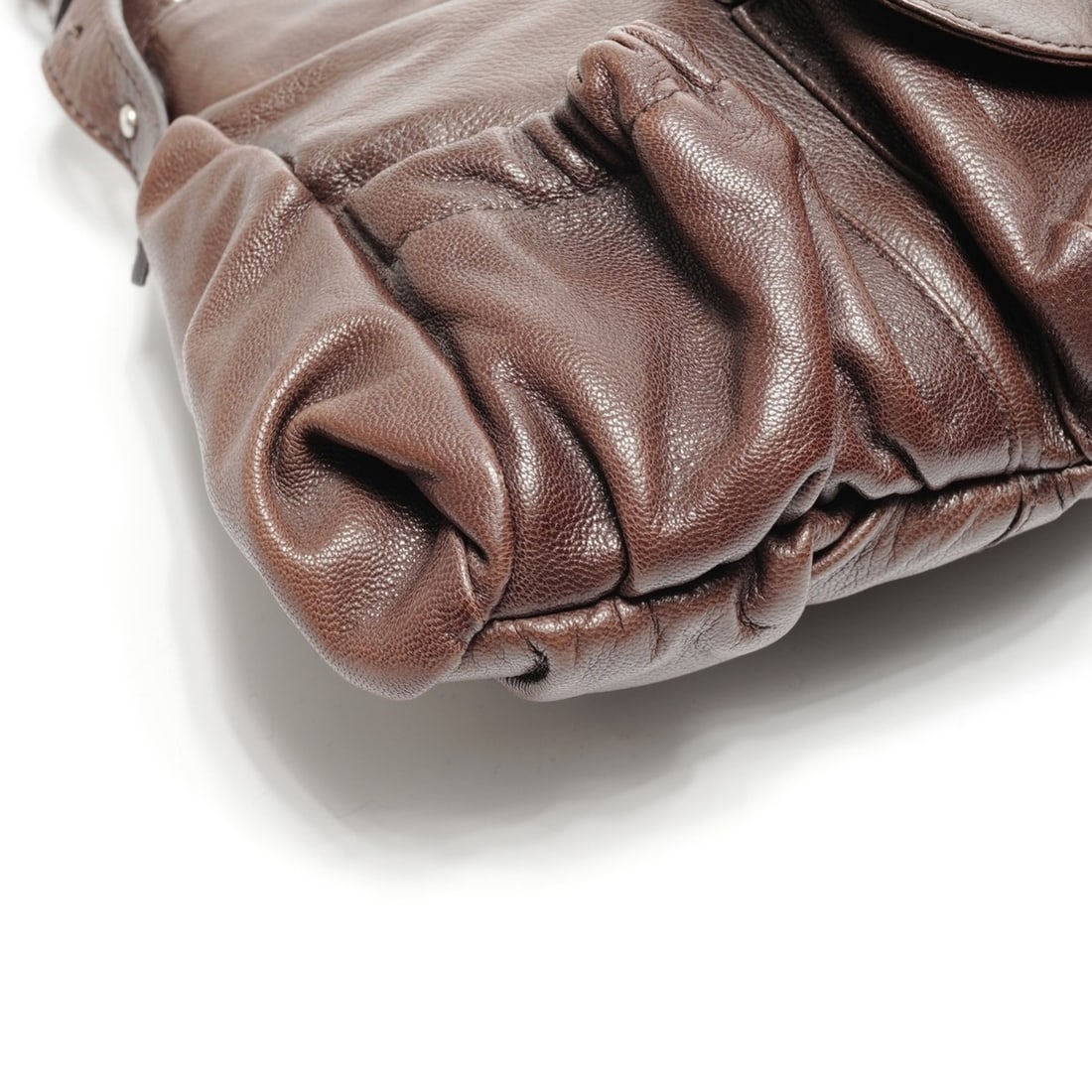 Yves Saint Laurent Mombasa Leather One-Shoulder Bag in Brown - 5