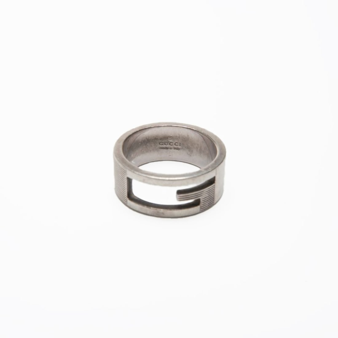 Gucci Logo #11 Ring, Silver - 8