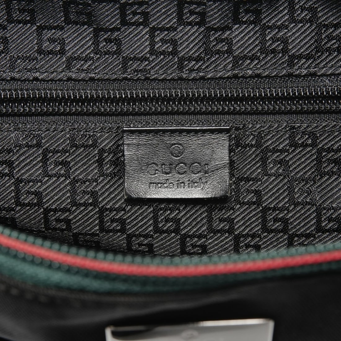 Gucci nylon backpack/daypack in black - 11