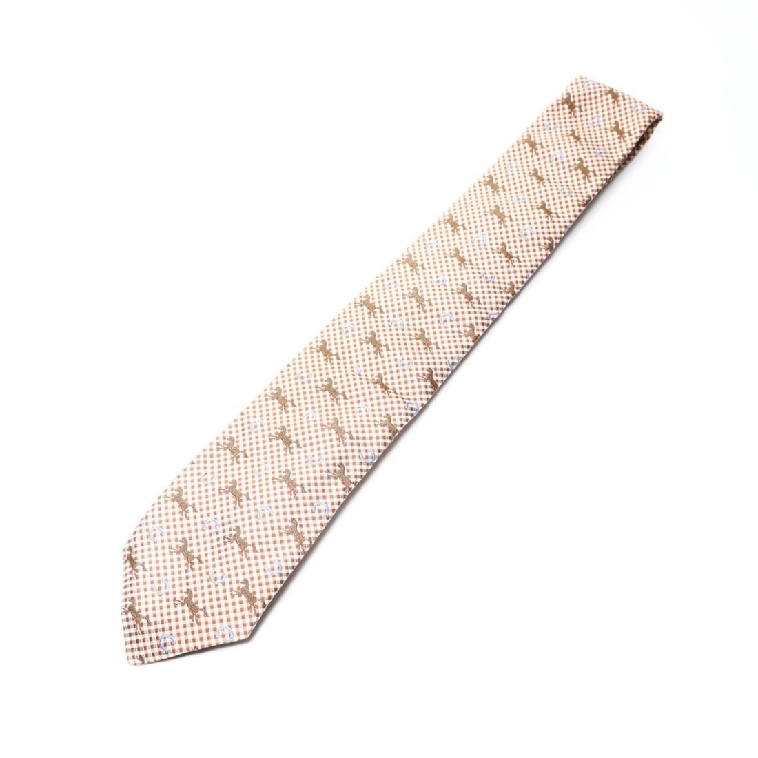 Hermes Hermès Horse Print Silk Tie in Orange: --- Catalog ---Category: SizeTotal Length: 148cm / 58.26''Category: DesignType: CravatColor: OrangeGender: MenCategory: GeneralBrand: HermesCountry of Origin: France--- Item List ---Section: