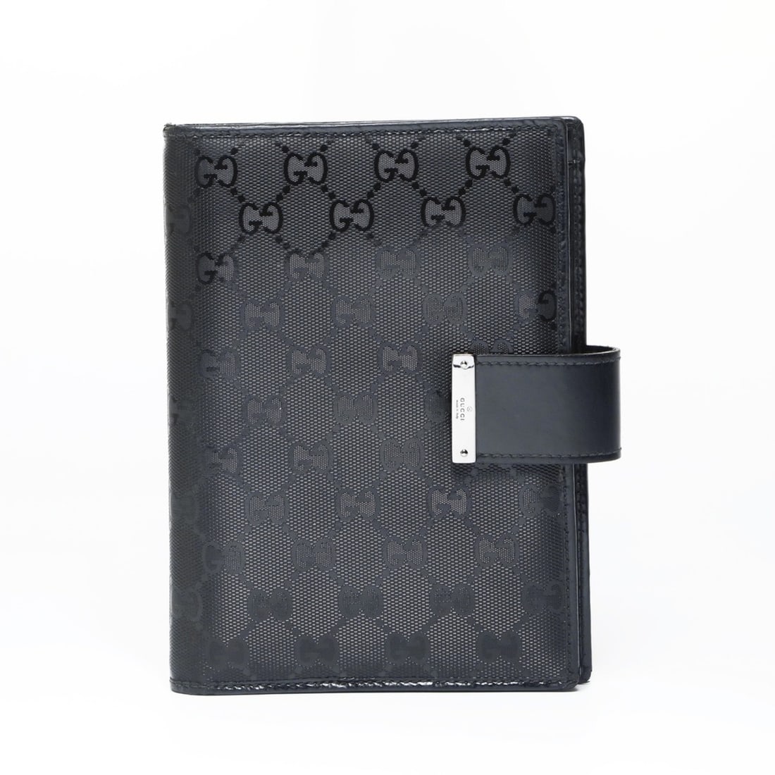 Gucci GG Shima Imprime Notebook Cover, Black: --- Catalog ---Category: DesignColor: BlackGender: WomenCategory: GeneralBrand: GucciCountry of Origin: ItalyCategory: Physical PropertiesSize (HxWxD): 18.5cm x 14cm x 1.5cm / 7.28'' x 5.51'' x