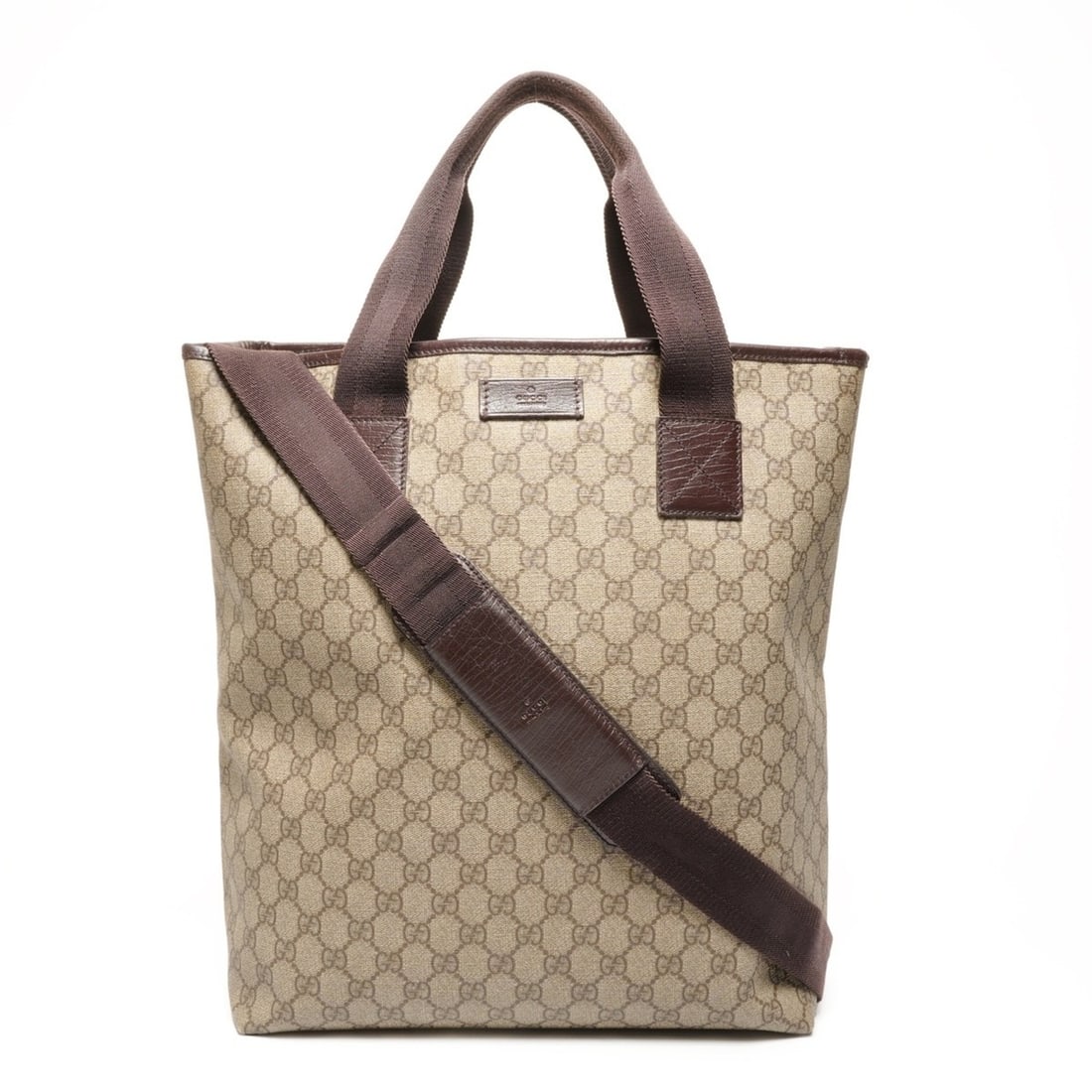 Gucci GG Supreme Tote Bag, 2-Way Shoulder Beige (1 of 15)
