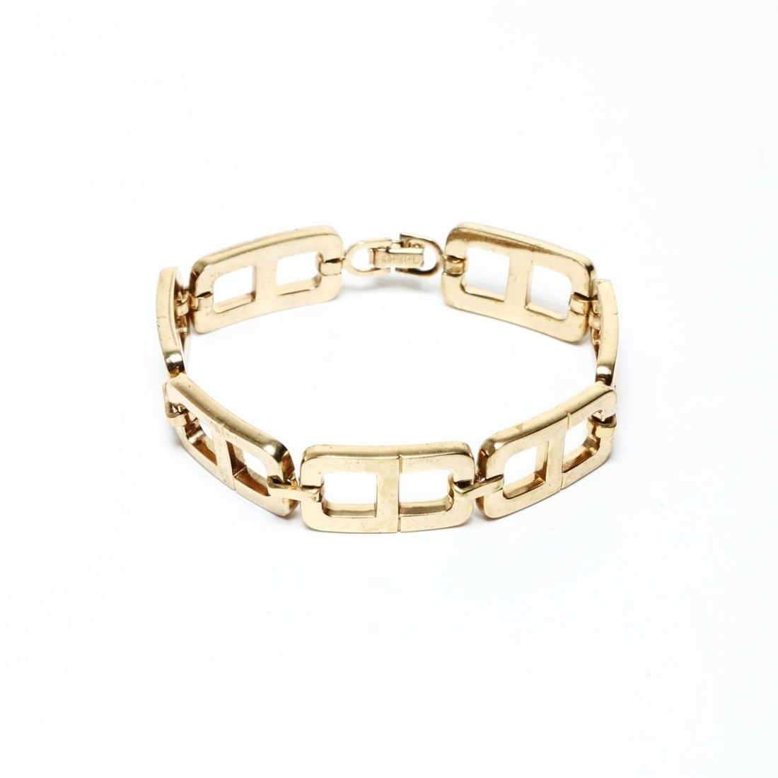 Christian Dior CD logo chain bracelet in gold (1 of 12)