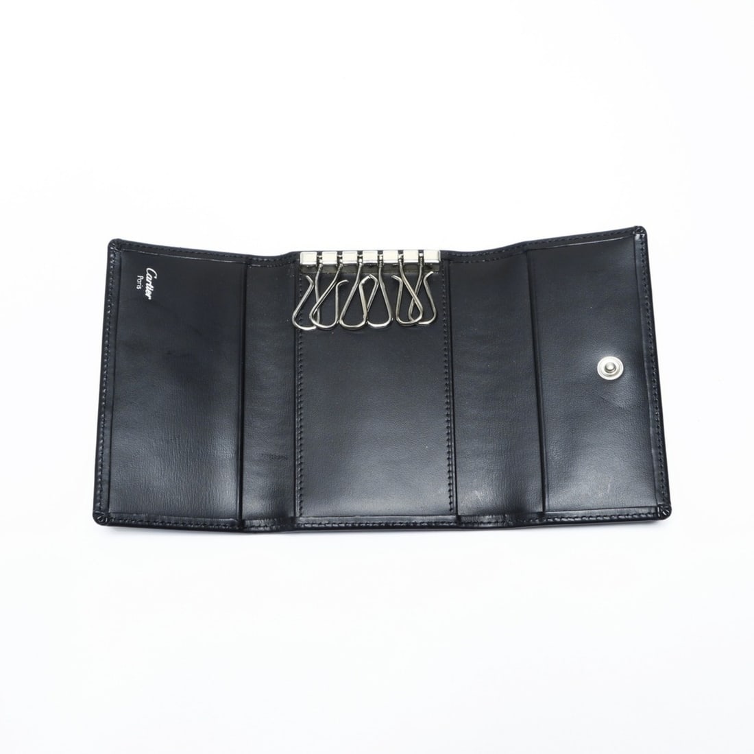 Cartier Leather Key Case, Black - 11