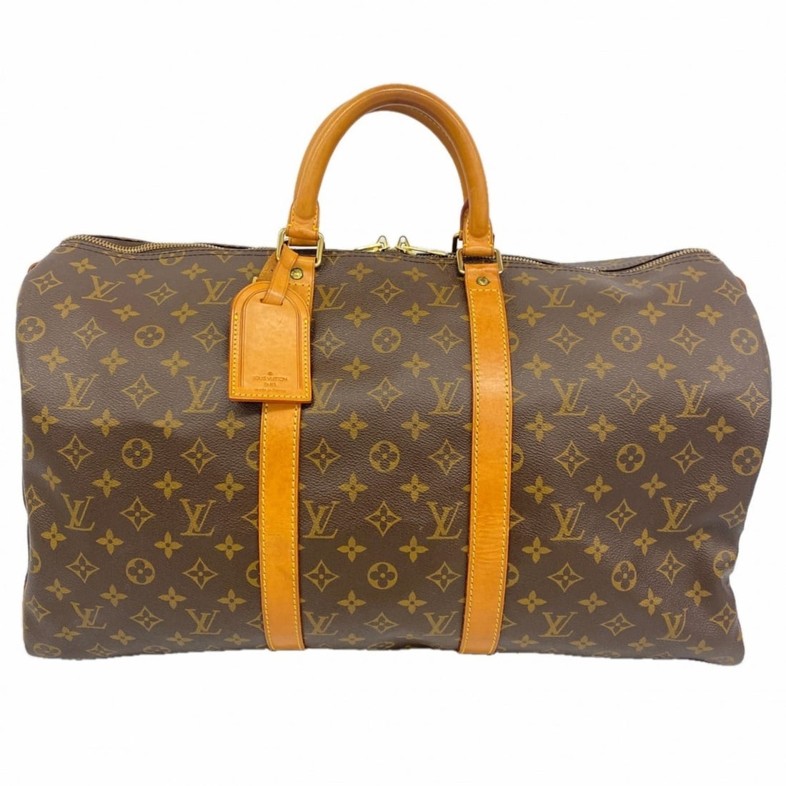 Louis Vuitton Monogram Keepall 50 Boston Bag M41426 Brown Men's and Women's: --- Catalog ---Category: SizeSize (HxWxD): 28.5cm x 51cm x 22cm / 11.22'' x 20.07'' x 8.66''Category: DesignType: Boston bagColor: BrownGender: Men,WomenCategory: GeneralMPN: M41426Brand: Louis Vuitto