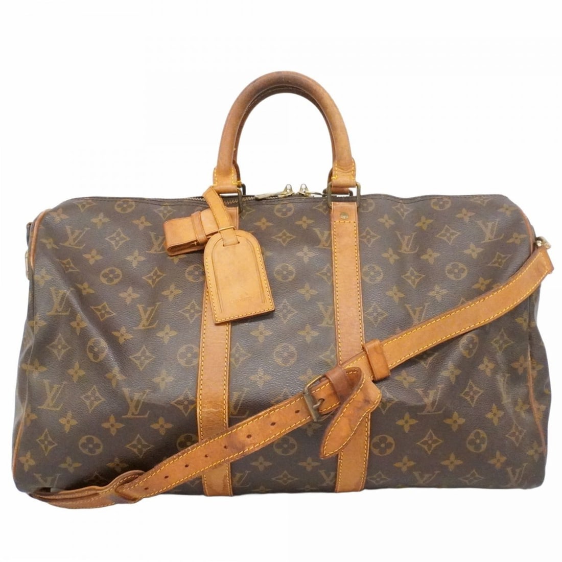 Louis Vuitton Monogram Keepall Bandouliere 45 Boston Bag M41418 Brown Men's/Women's: --- Catalog ---Category: SizeSize (HxWxD): 27cm x 45cm x 20cm / 10.62'' x 17.71'' x 7.87''Category: DesignType: Boston bagColor: BrownGender: Men,WomenCategory: GeneralMPN: M41418Brand: Louis Vuitton-