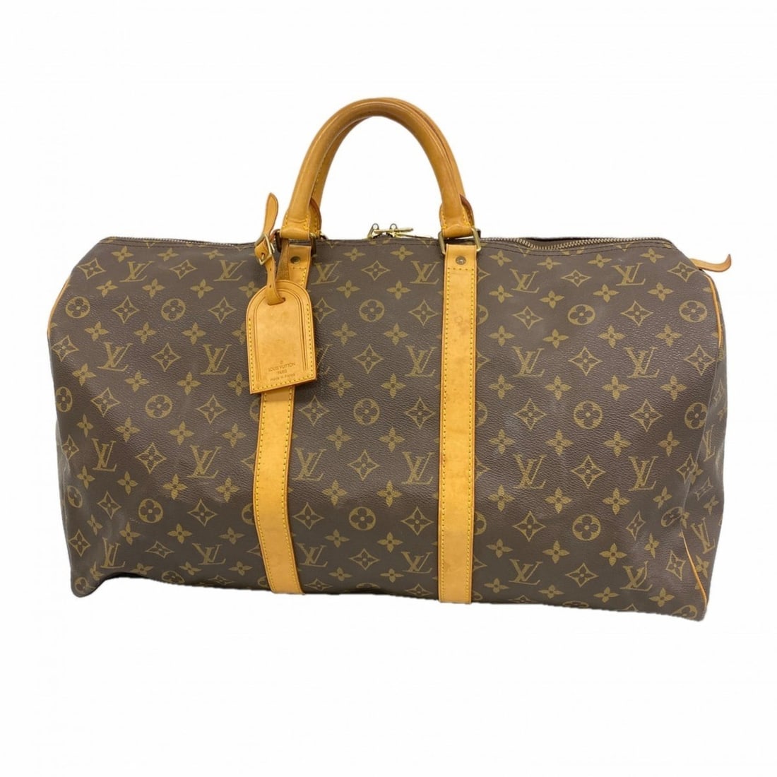 Louis Vuitton Monogram Keepall 50 Boston Bag M41426 Brown Men's and Women's: --- Catalog ---Category: SizeSize (HxWxD): 28.5cm x 51cm x 22cm / 11.22'' x 20.07'' x 8.66''Category: DesignType: Boston bagColor: BrownGender: Men,WomenCategory: GeneralMPN: M41426Brand: Louis Vuitto