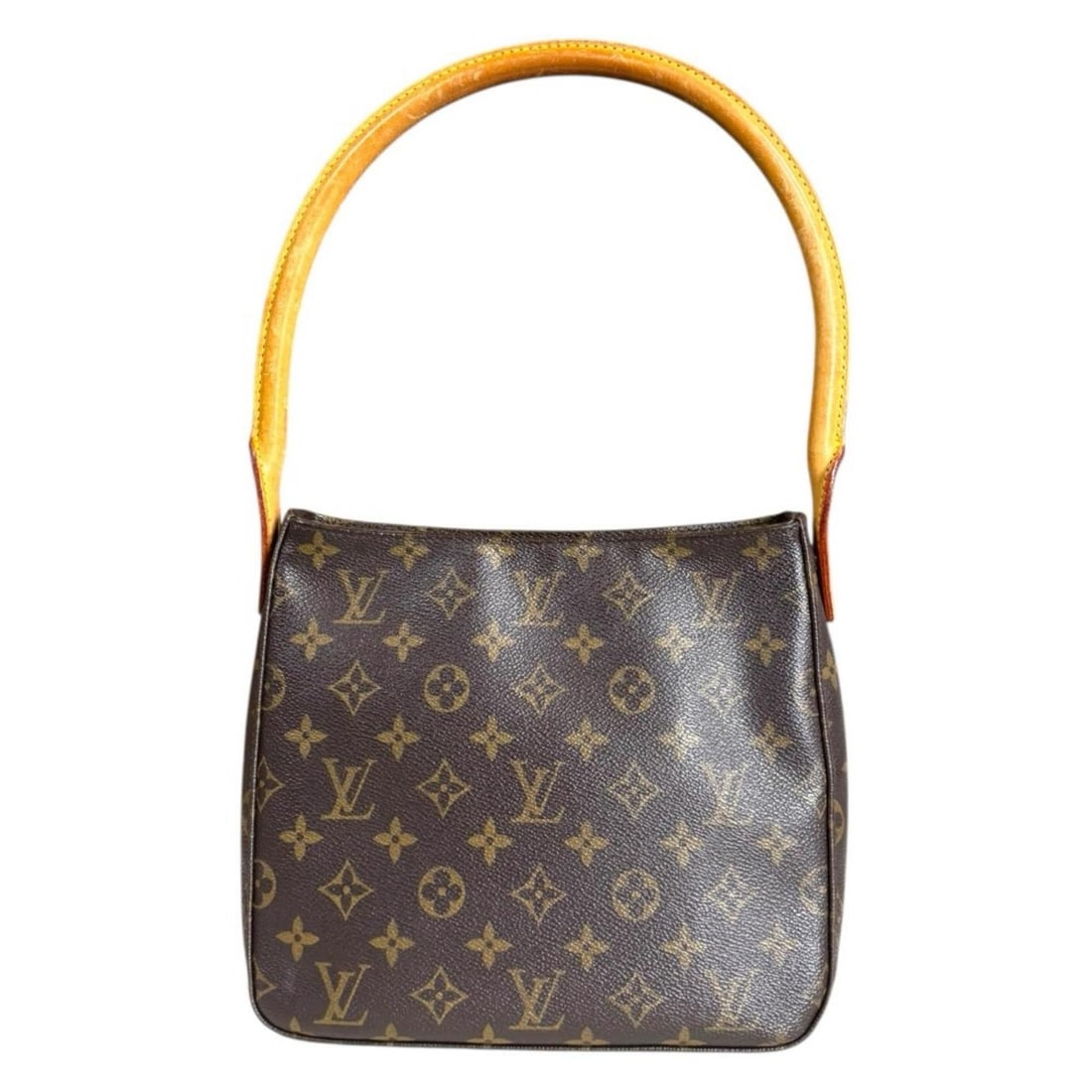 Pre-owned Louis Vuitton Looping MM Monogram Shoulder Bag in Brown Canvas (M51146) for Women.: --- Catalog ---Category: SizeSize (HxWxD): 21cm x 24cm x 10cm / 8.26'' x 9.44'' x 3.93''Category: DesignType: Shoulder bagColor: BrownGender: WomenMaterial: Monogram , Canvas Category: GeneralMPN: M51