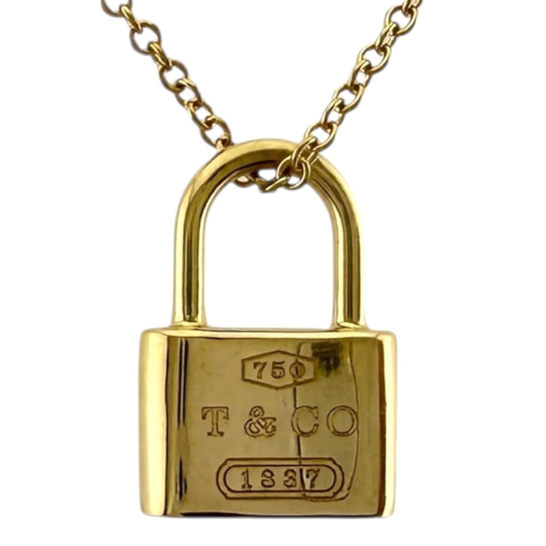 Tiffany Rock Necklace, & Co., 18k Gold, Women's, Pre-owned: --- Catalog ---Category: SizePendant Size: 12.5mm x 8.5mm / 0.49'' x 0.33''Neck Circumference: 41 cm / 16.14''Category: DesignColor: Yellow goldGender: WomenMaterial: Yellow gold (18K)Necklace Type: N