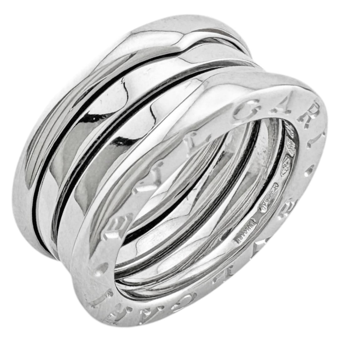 Bvlgari B-zero.1 2-Band Ring, 18k Gold, Women's, Pre-Owned: --- Catalog ---Category: PackNumber in Pack: 1Category: SizeJP Size: 6.5US Size: 3.5Category: DesignType: Band ringColor: White goldGender: WomenMaterial: White gold (18K)Category: GeneralBrand: Bvlga