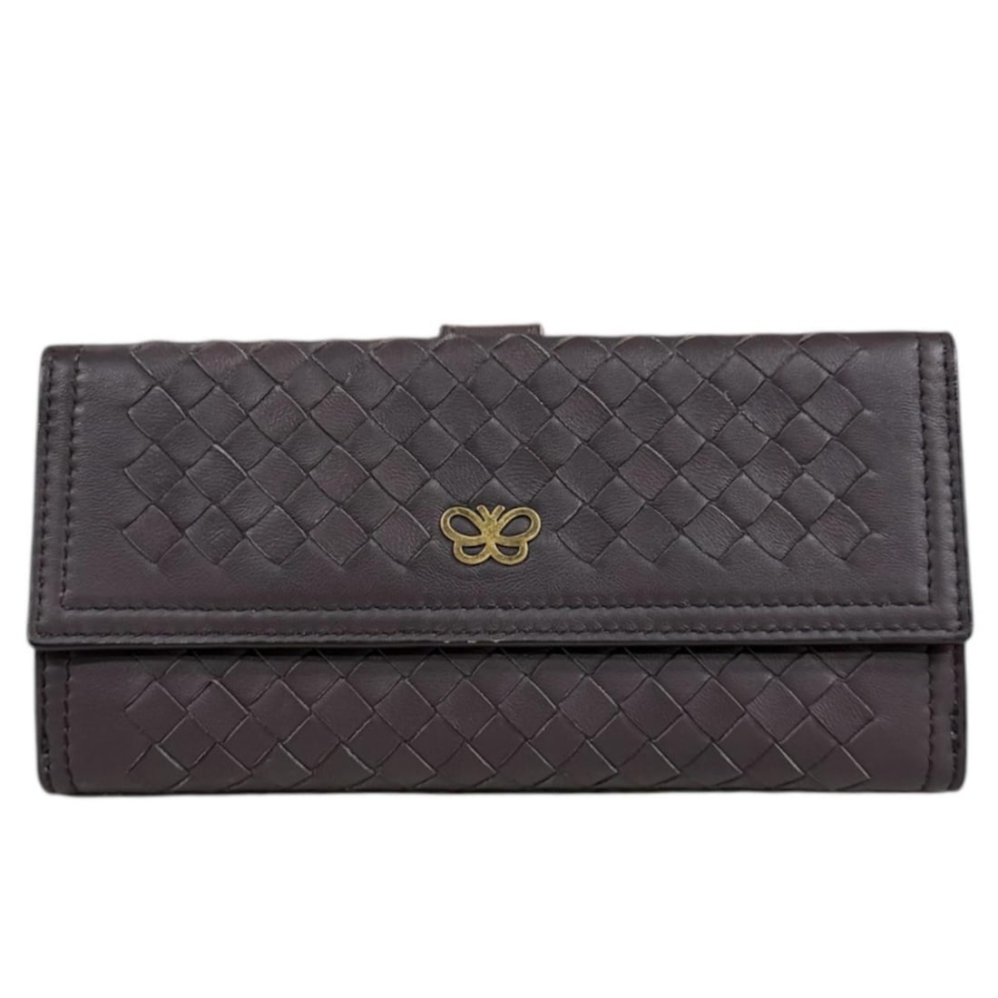 Pre-owned Bottega Veneta Intrecciato long wallet, leather, women's.: --- Catalog ---Category: SizeSize (HxWxD): 9.5cm x 19cm x 3cm / 3.74'' x 7.48'' x 1.18''Category: DesignType: Long wallet (tri-fold)Color: BrownGender: WomenMaterial: Leather Category: GeneralBrand: B