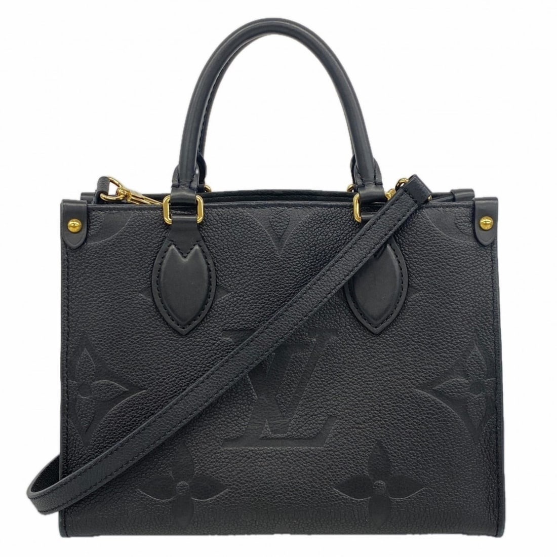 Louis Vuitton Monogram Empreinte On-the-Go PM Handbag M45653 Noir 2-Way Bag for Women P2453659: --- Catalog ---Category: SizeSize (HxWxD): 19.5cm x 25cm x 10.5cm / 7.67'' x 9.84'' x 4.13''Category: DesignType: HandbagColor: NoirGender: WomenCategory: GeneralMPN: M45653Brand: Louis Vuitton--- Ite