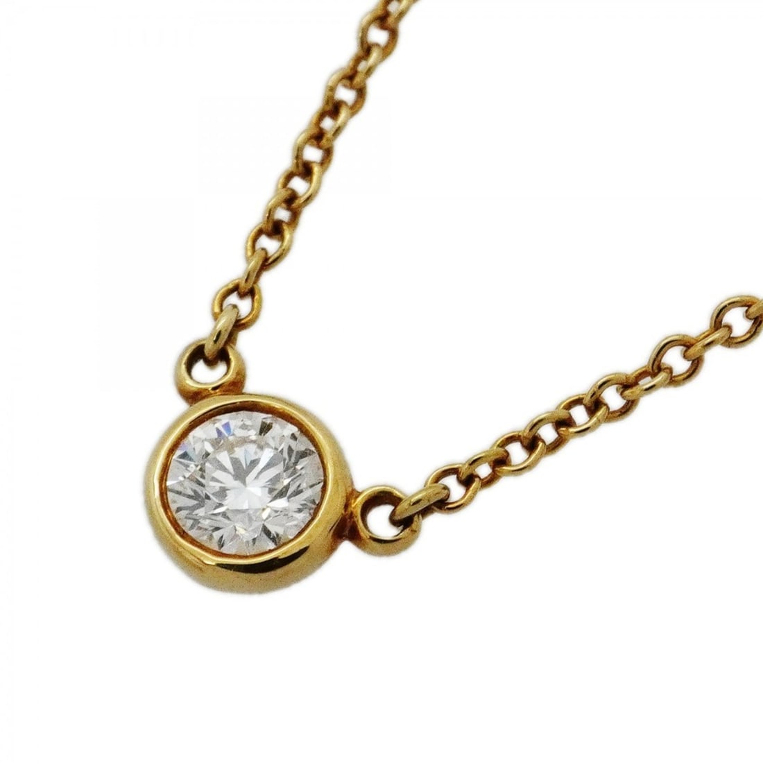 Tiffany Necklace By the Yard 1PD 18KYG Yellow Gold Diamond Women's: --- Catalog ---Category: SizePendant Size: 4.4mm x 6.7mm / 0.17'' x 0.26''Neck Circumference: 41 cm / 16.14''Category: DesignStone: DiamondGender: WomenMaterial: Yellow gold (18K)Necklace Type: Neckla