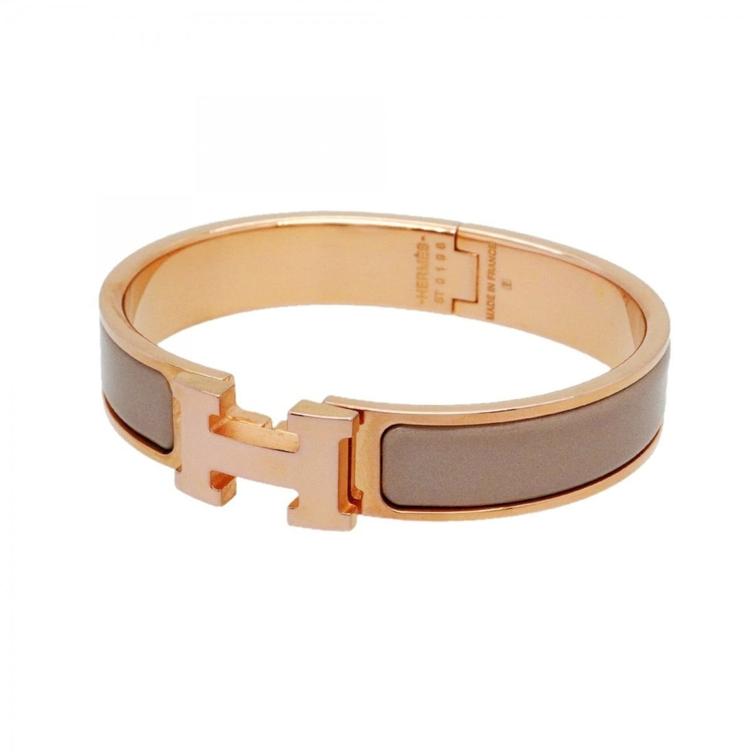 Hermes Click Cluck PM Bangle, GP Plated, Beige, Pink Gold, Women's: --- Catalog ---Category: SizeLength: 15.5cm / 6.1''Category: DesignType: BangleColor: Beige, Pink goldGender: WomenMaterial: Gold platingCategory: GeneralBrand: Hermes--- Item List ---Section: Conditi