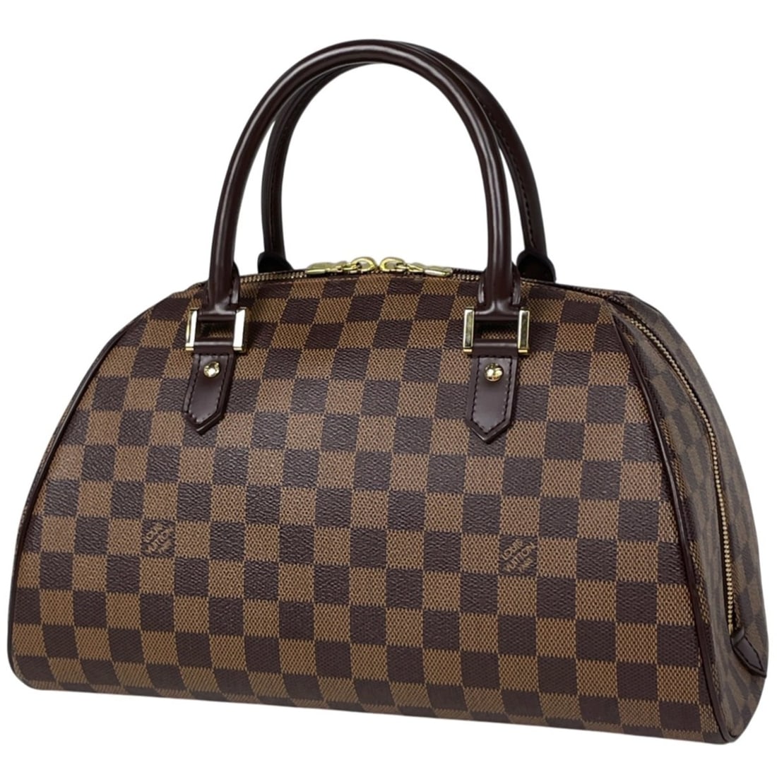 Louis Vuitton Rivera MM Mini Boston Bag, Damier Brown, N41434, Women's: --- Catalog ---Category: SizeSize (HxWxD): 20cm x 33cm x 18cm / 7.87'' x 12.99'' x 7.08''Category: DesignType: Boston bag, HandbagColor: BrownGender: WomenMaterial: Damier Canvas Category: GeneralBran