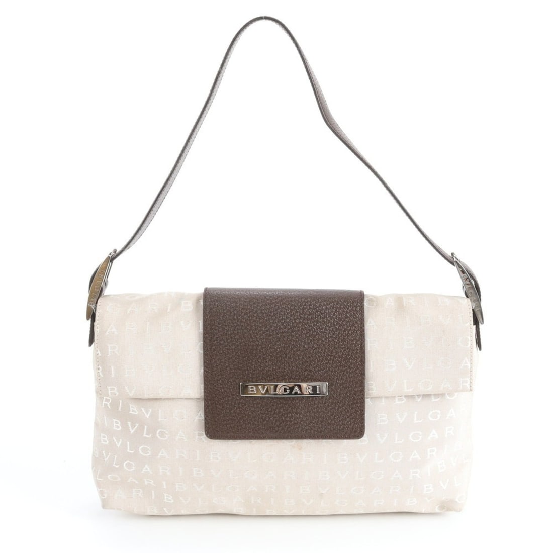 Bvlgari Logomania Beige Leather Canvas One-Shoulder Bag Handbag for Women: --- Catalog ---Category: SizeSize (HxWxD): 20cm x 30cm x 10cm / 7.87'' x 11.81'' x 3.93''Category: DesignType: Handbag, Shoulder bagColor: Beige, BrownGender: WomenMaterial: Leather Category: GeneralB