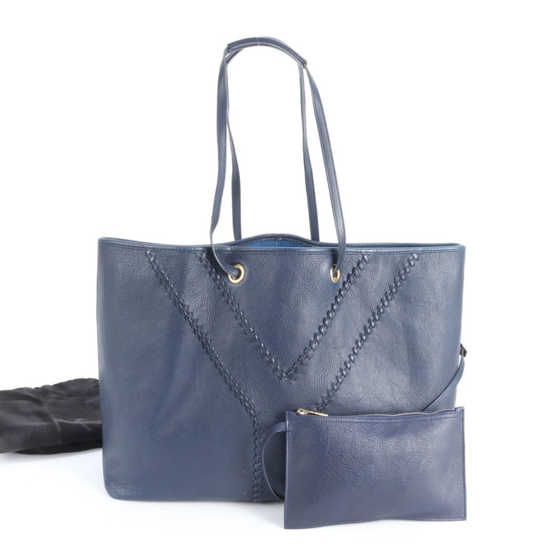 Yves Saint Laurent YSL Neo Double Reversible Leather Tote Bag Shoulder for Women: --- Catalog ---Category: SizeSize (HxWxD): 33cm x 42cm x 15cm / 12.99'' x 16.53'' x 5.9''Category: DesignType: Pouch, Tote bagColor: NavyGender: WomenMaterial: Leather Category: GeneralBrand: Yves Sai