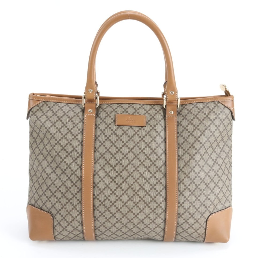 Gucci Diamante 256915 Leather Tote Bag, Shoulder Brown, Men's: --- Catalog ---Category: SizeSize (HxWxD): 27cm x 37cm x 13cm / 10.62'' x 14.56'' x 5.11''Category: DesignType: Tote bagColor: BrownGender: MenMaterial: Leather , Coated canvas Category: GeneralMPN: 2