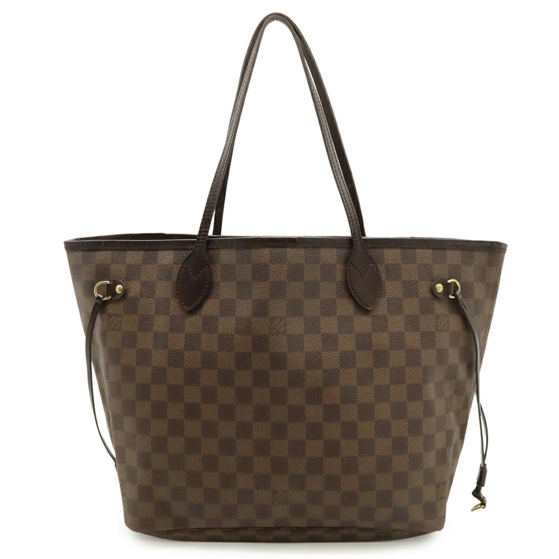 LOUIS VUITTON Damier Neverfull MM Tote Bag Shoulder N51105: --- Catalog ---Category: SizeSize (HxWxD): 29cm x 16cm / 11.41'' x 6.29''Category: DesignType: Shoulder bag, Tote bagColor: Brown, Damier Canvas, WhiteGender: WomenMaterial: Damier Canvas Category: Ge