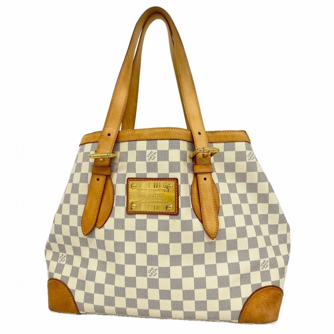 Louis Vuitton Damier Azur Hampstead MM Tote Bag N51206 White Women's: --- Catalog ---Category: SizeSize (HxWxD): 28.5cm x 35cm x 17cm / 11.22'' x 13.77'' x 6.69''Category: DesignType: Tote bagColor: WhiteGender: WomenCategory: GeneralMPN: N51206Brand: Louis Vuitton--- I