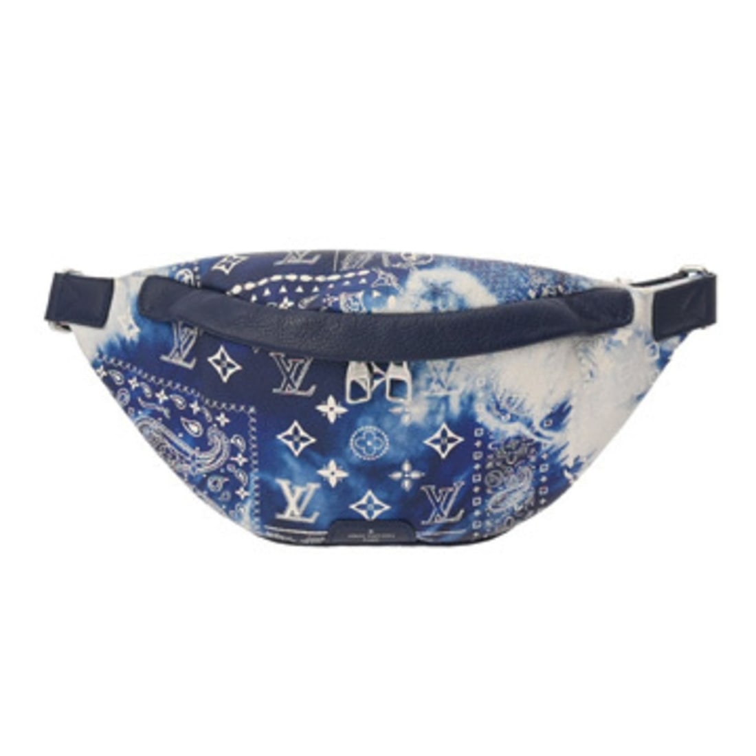 LOUIS VUITTON Monogram Bandana Discovery Bum Bag PM Blue M20587 Men's Leather Body AB Rank Pre-owned: --- Catalog ---Category: SizeSize (HxWxD): 15cm x 30cm x 7cm / 5.9'' x 11.81'' x 2.75''Category: DesignType: Sling bagColor: BlueGender: MenMaterial: Leather Category: GeneralMPN: M20587Brand: Louis V