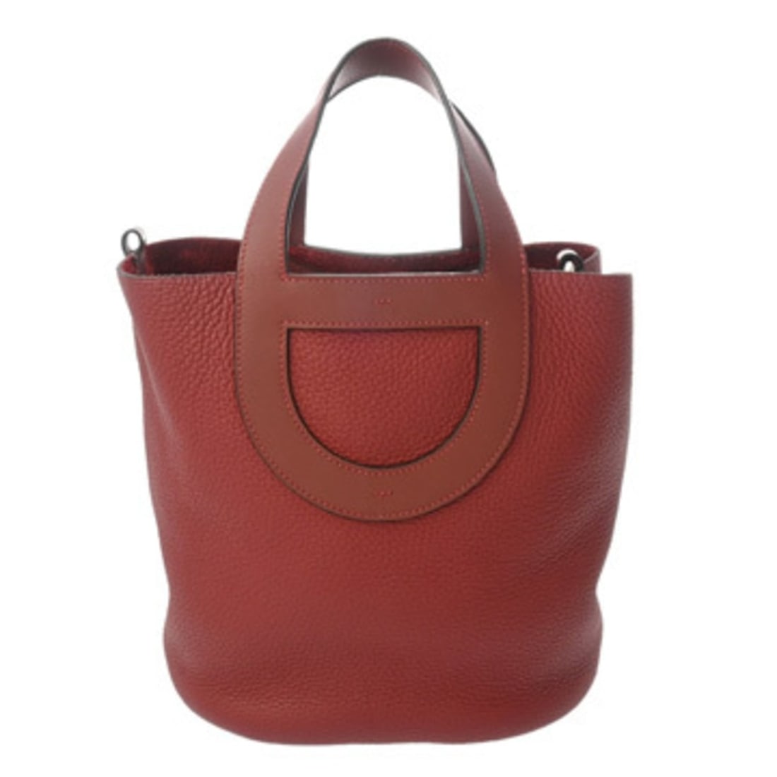 HERMES In the Loop 23 Rouge H B Stamp (circa 2023) Women's Taurillon Clemence Leather Swift Handbag: --- Catalog ---Category: SizeSize (HxWxD): 25cm x 22cm x 15cm / 9.84'' x 8.66'' x 5.9''Category: DesignType: HandbagColor: Rouge HGender: WomenMaterial: Taurillon clemence leather , Swift leather Hard