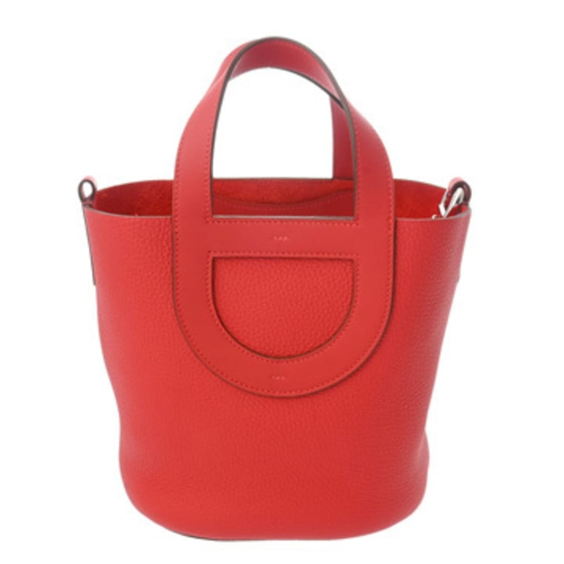 HERMES In the Loop 18, Vermilion Red, W Stamp (circa 2024), Women's Taurillon Clemence Leather: --- Catalog ---Category: SizeSize (HxWxD): 19cm x 17cm x 12cm / 7.48'' x 6.69'' x 4.72''Category: DesignType: HandbagColor: VermilionGender: WomenMaterial: Taurillon clemence leather , Swift leather H