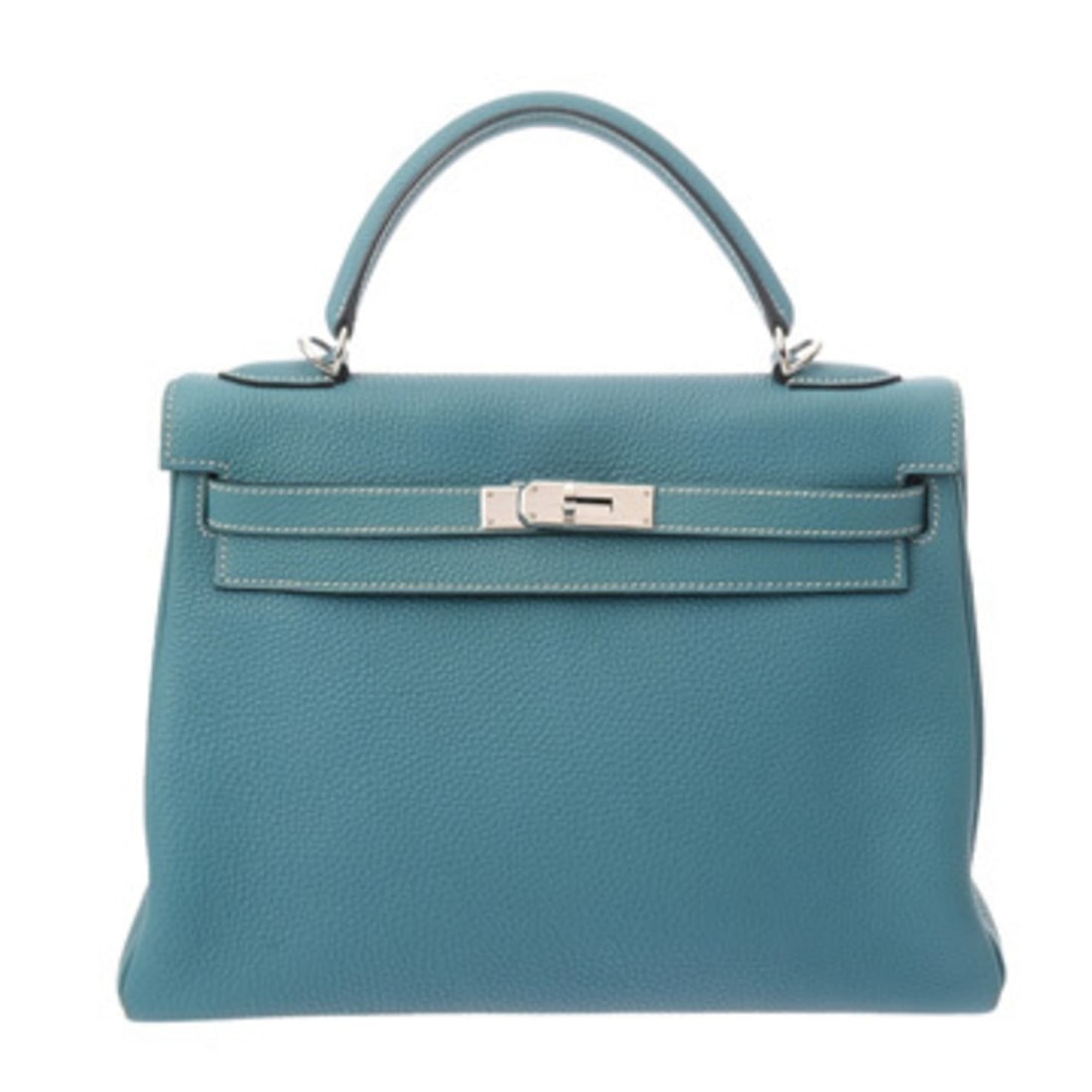 HERMES Kelly 32, 2-Way, Blue Jean, K Stamp (circa 2007), Women's Taurillon Clemence Leather Handbag,: --- Catalog ---Category: SizeSize (HxWxD): 22cm x 32cm x 12cm / 8.66'' x 12.59'' x 4.72''Category: DesignType: HandbagColor: Blue jeanGender: WomenMaterial: Taurillon clemence leather Hardware Color: