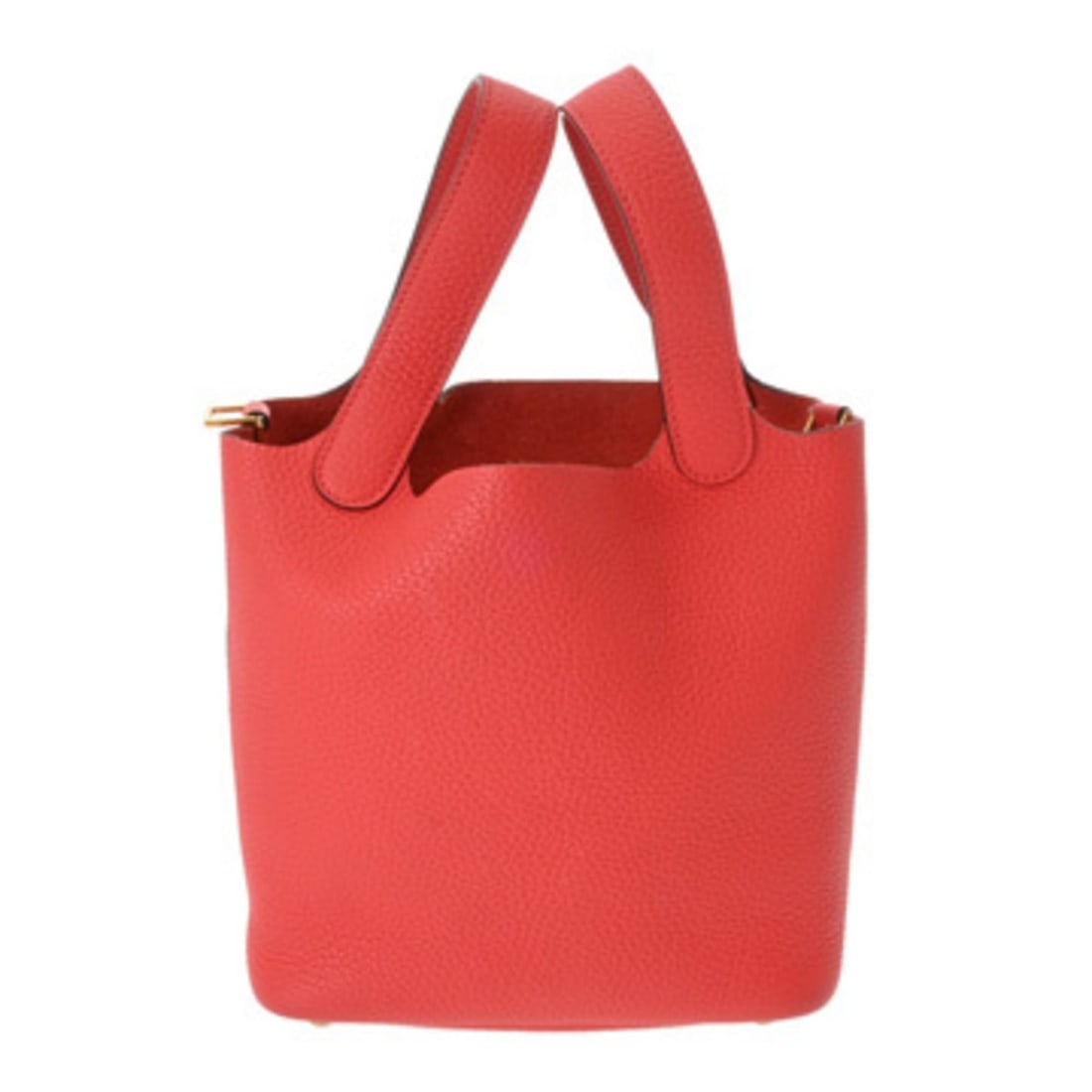 HERMES Picotin Lock PM Rose Texas D Stamp (circa 2019) Women's Taurillon Clemence Handbag, A Rank, (1 of 12)