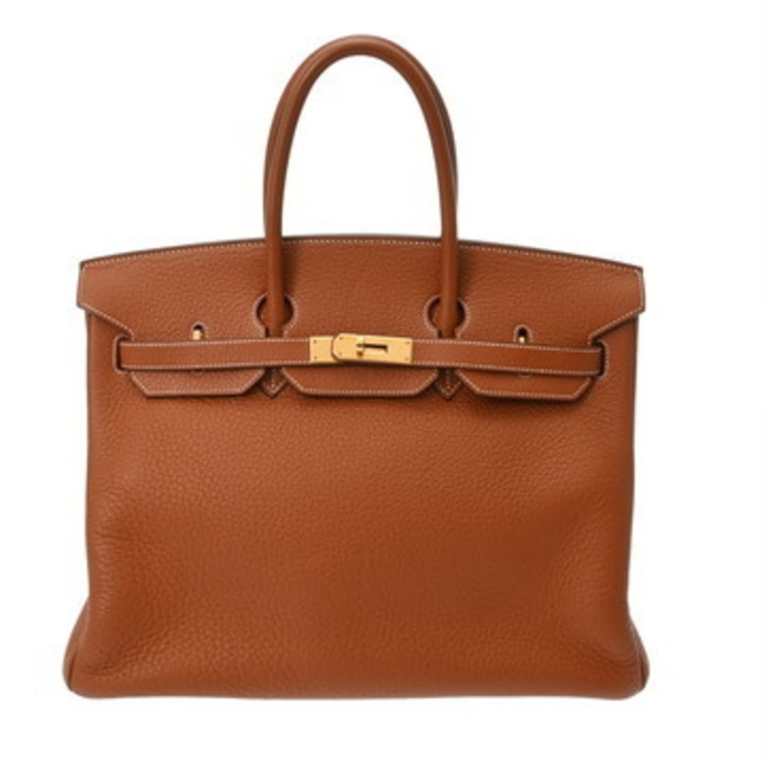 HERMES Birkin 35 Etrusque (H Stamp, circa 2004) Men's/Women's Taurillon Clemence Leather Handbag, AB: --- Catalog ---Category: SizeSize (HxWxD): 25cm x 35cm x 18cm / 9.84'' x 13.77'' x 7.08''Category: DesignType: HandbagColor: EtrusqueGender: Men,WomenMaterial: Taurillon clemence leather Hardware Colo