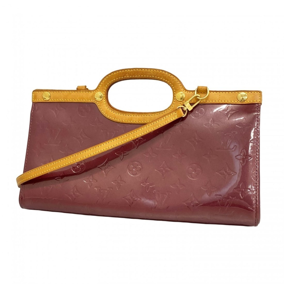 Louis Vuitton Vernis Roxbury Drive Handbag M93569 Violet 2-Way Bag for Women: --- Catalog ---Category: SizeSize (HxWxD): 18cm x 32cm x 11cm / 7.08'' x 12.59'' x 4.33''Category: DesignType: HandbagColor: VioletGender: WomenCategory: GeneralMPN: M93569Brand: Louis Vuitton--- Item