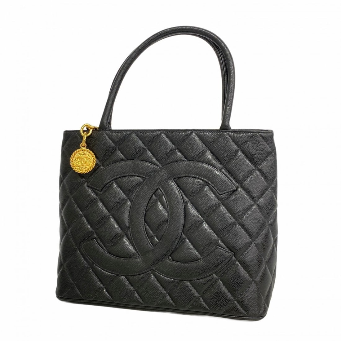 Chanel Reissue Tote Bag, Caviar Skin, Black, Women's: --- Catalog ---Category: SizeSize (HxWxD): 24.5cm x 30cm x 15cm / 9.64'' x 11.81'' x 5.9''Category: DesignType: Tote bagColor: BlackGender: WomenMaterial: Grained Calfskin Hardware Color: GoldCategory